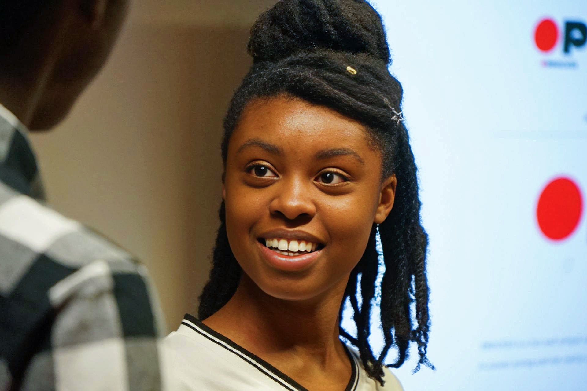 Students smiling